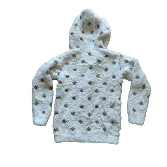 Emma & Elsa Long Sleeves Cozy Viscose Blend Gray Gold Polka Dots SZ 10/12 # 2065 - Picture 4 of 9